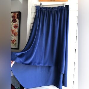 Royal Blue Maxi A-Line Skirt